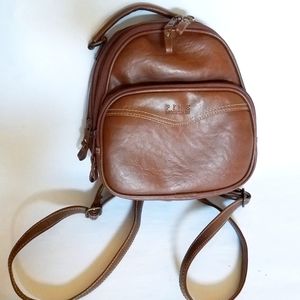 90's Light Brown Mini Backpack